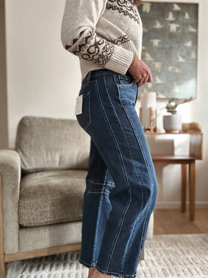 Nick Barrel Leg Jeans