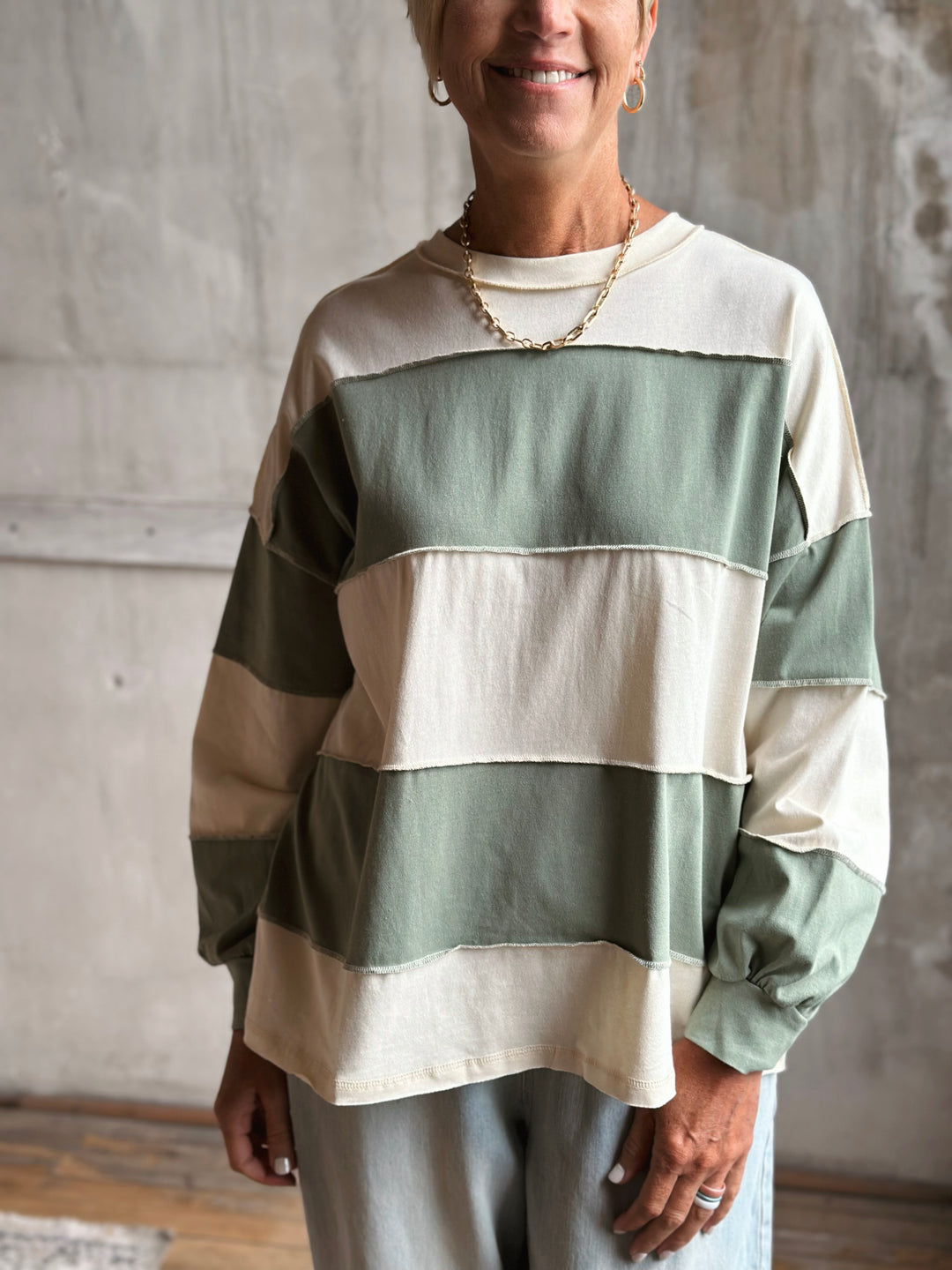 Apryl Striped Top