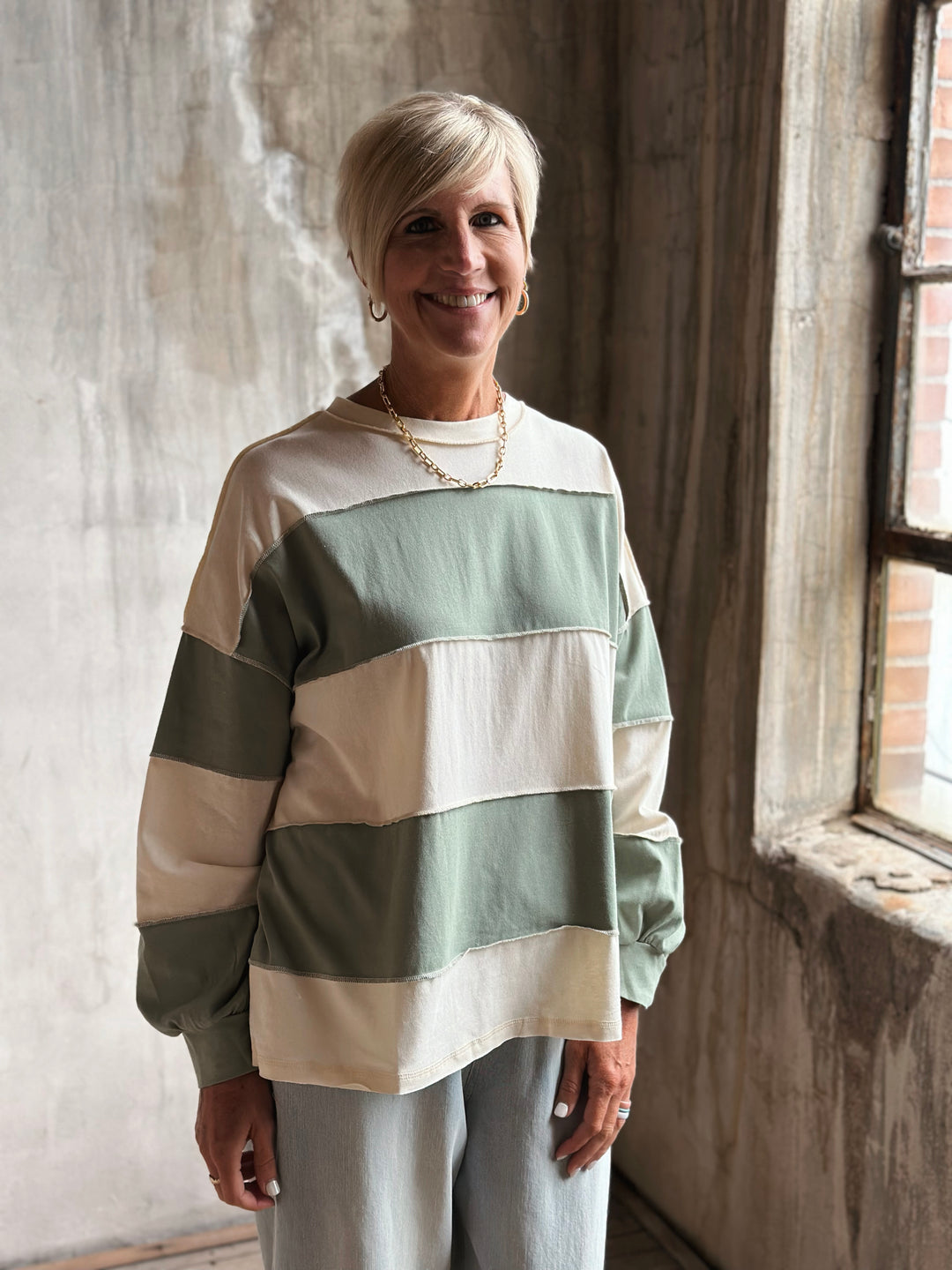 Apryl Striped Top