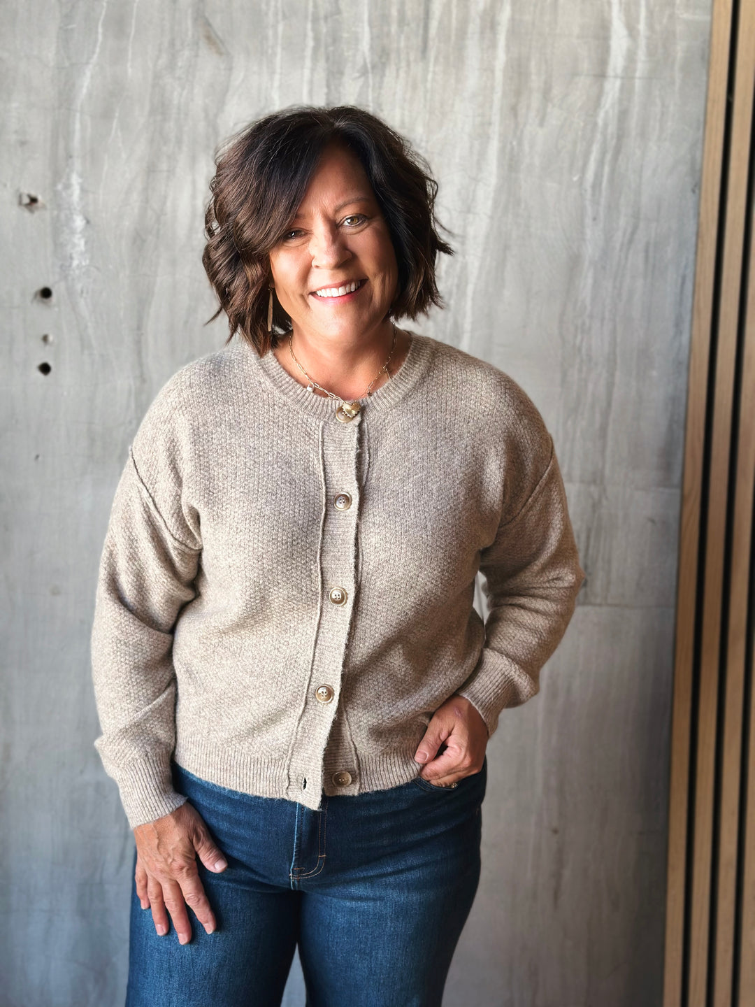 Amelia Button Front Cardigan