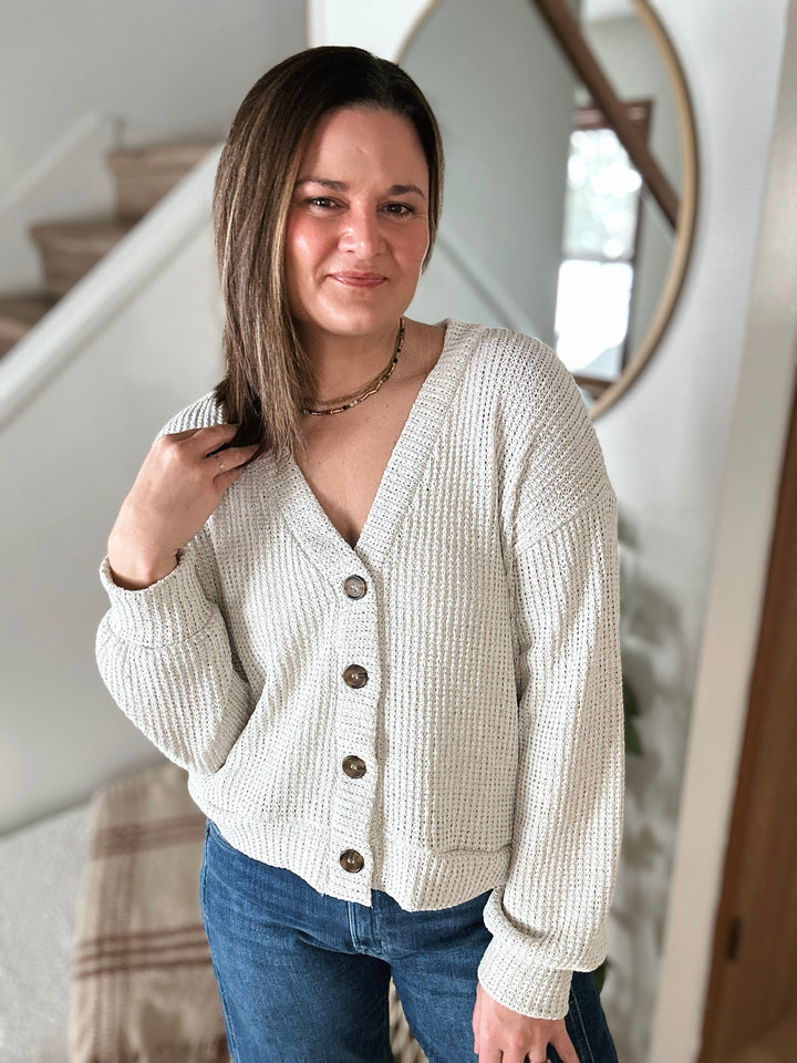 Soft Spoken Cropped Cardigan