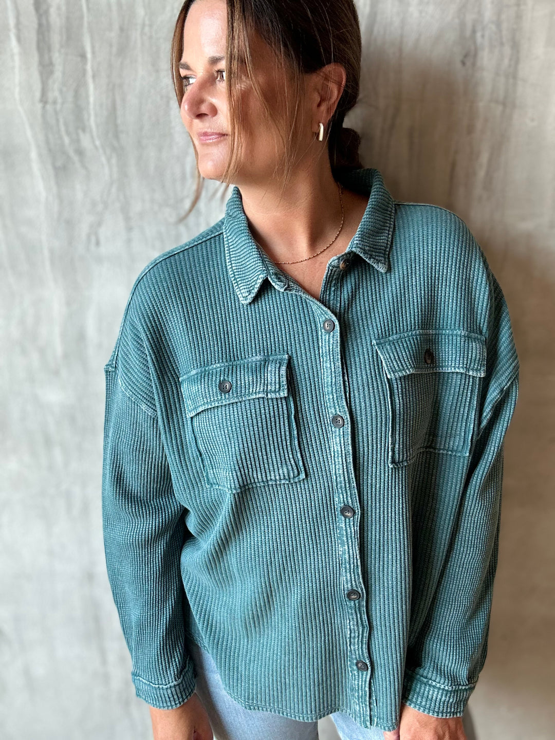The Laura Waffle Shacket