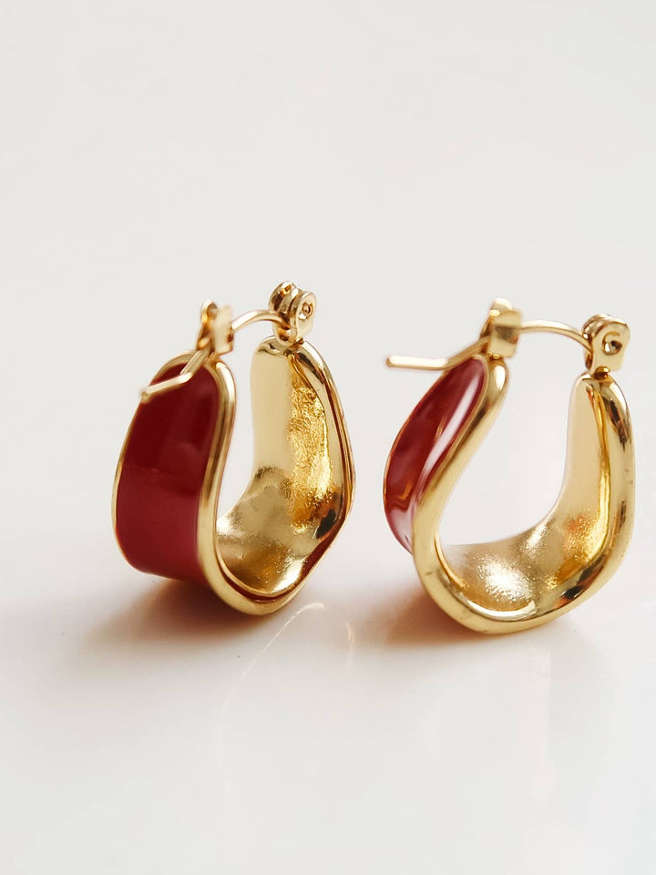 Candide 18K Gold Non-Tarnish Classic Hoop Earring