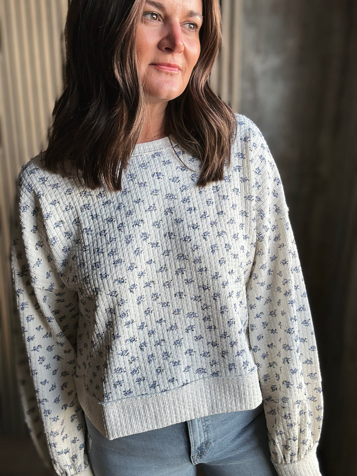 Marta Floral Knit Top