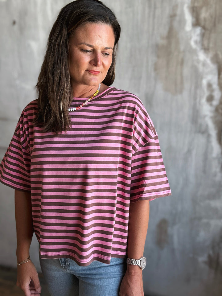 Tommy Oversized Stripe Tee