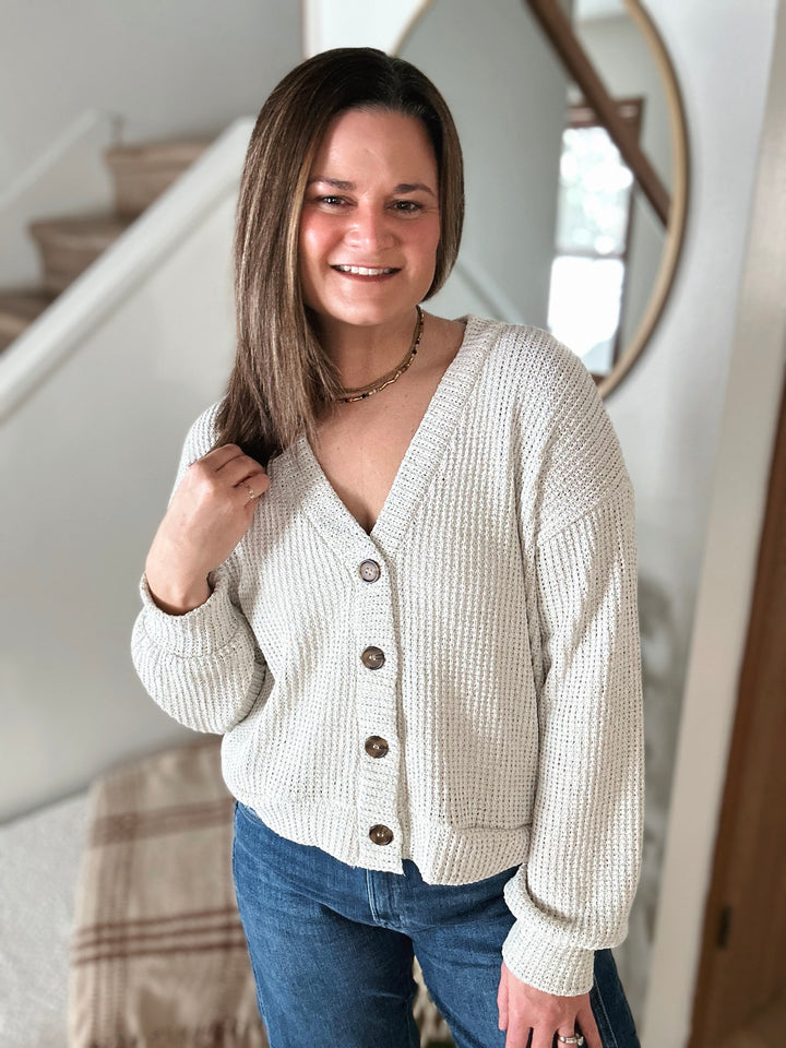 Soft Spoken Cropped Cardigan
