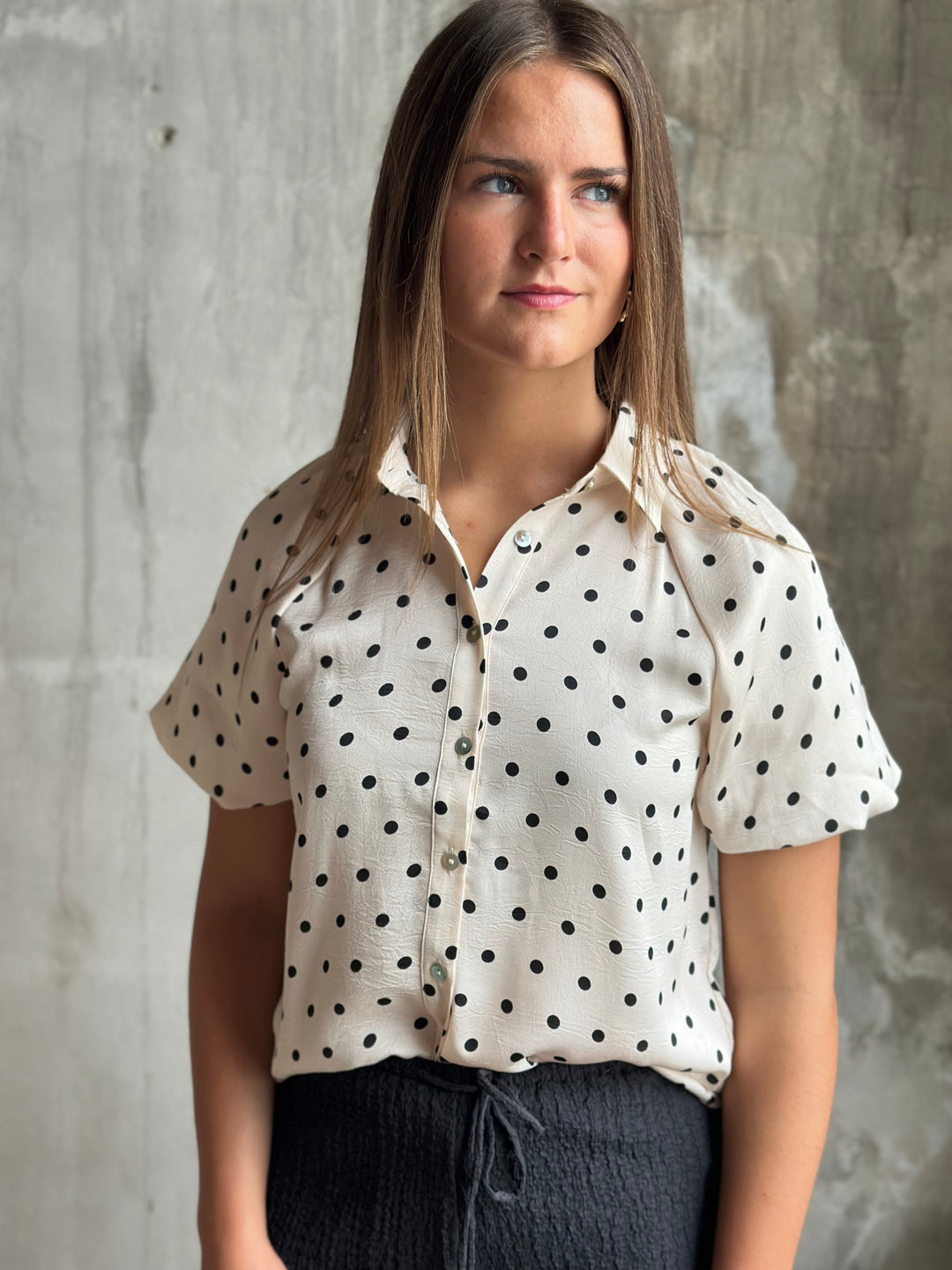 The Sabine Dot Blouse