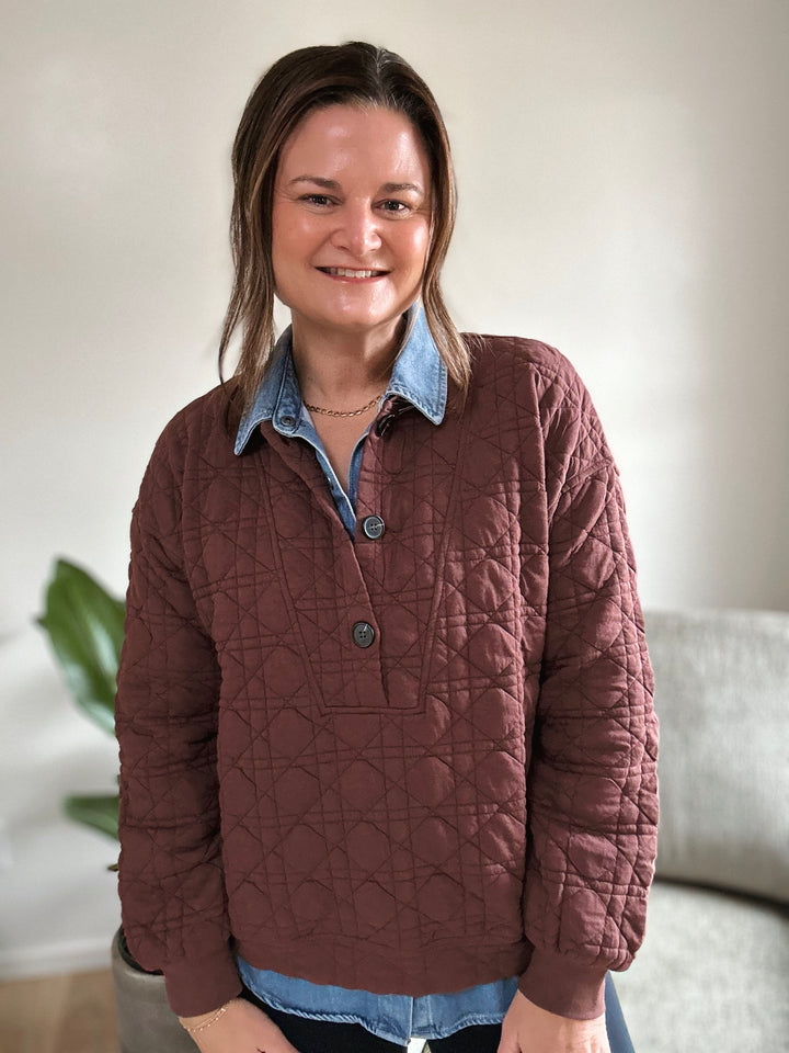 Mitchell Quilted Sweatshirt