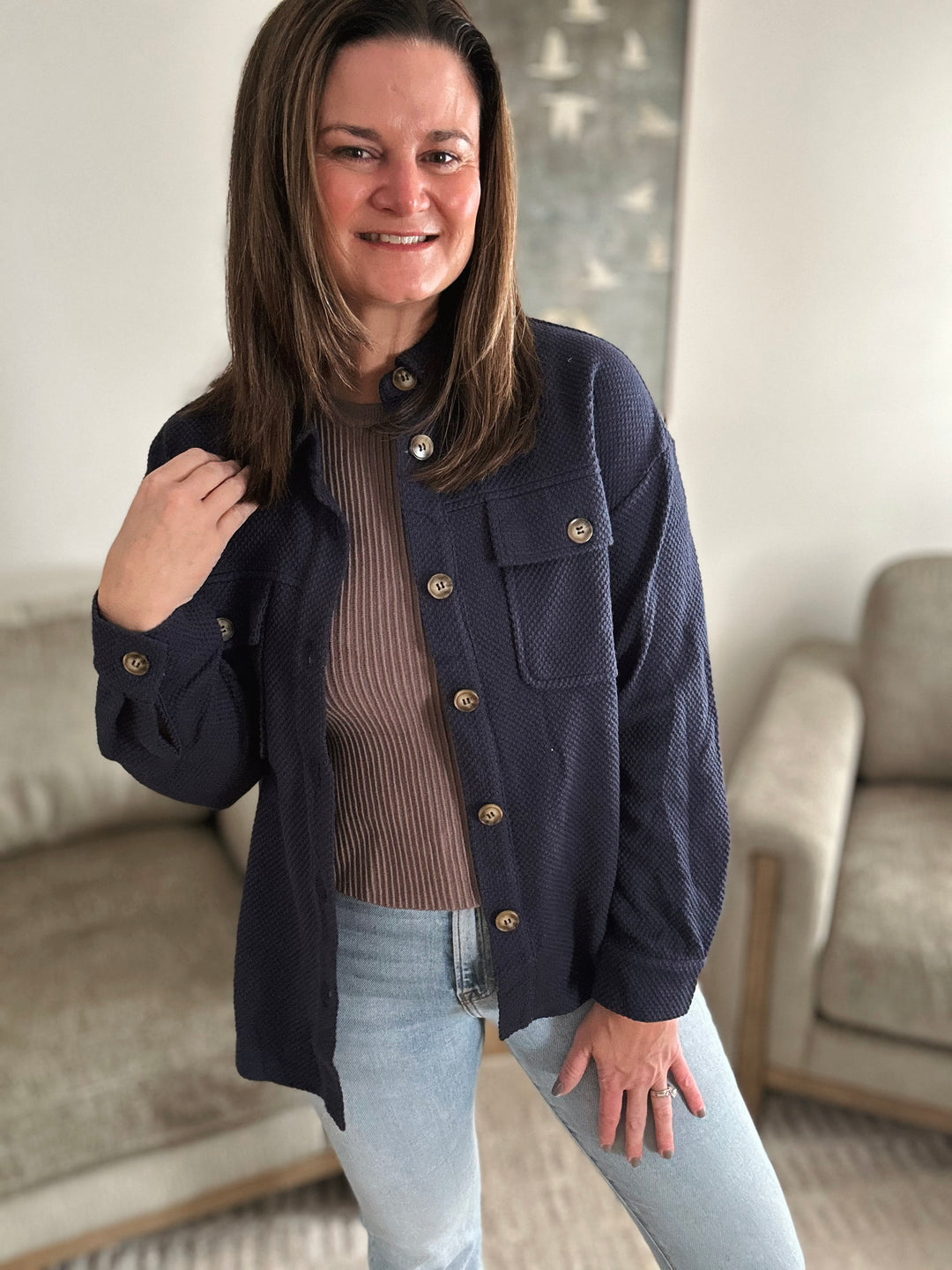 Nolte Textured Shacket