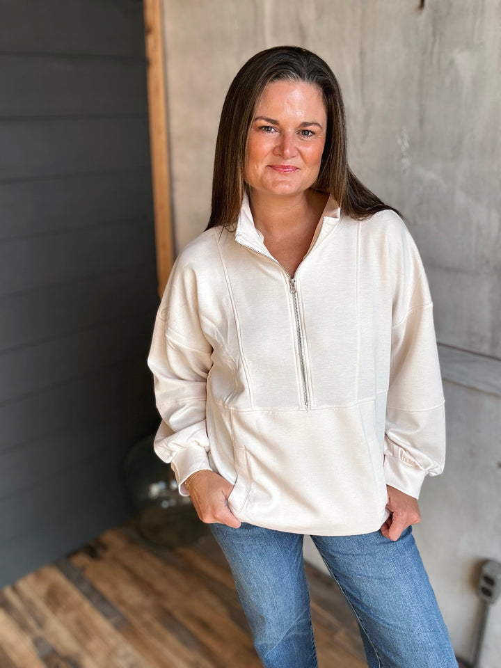 Drop Shoulder Pocket Top