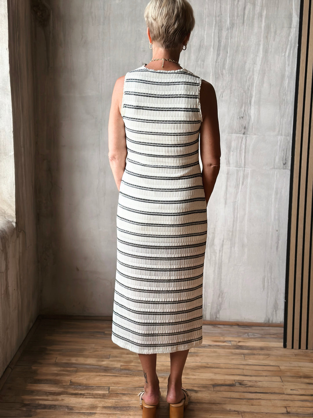 The Bellamy Stripe Midi
