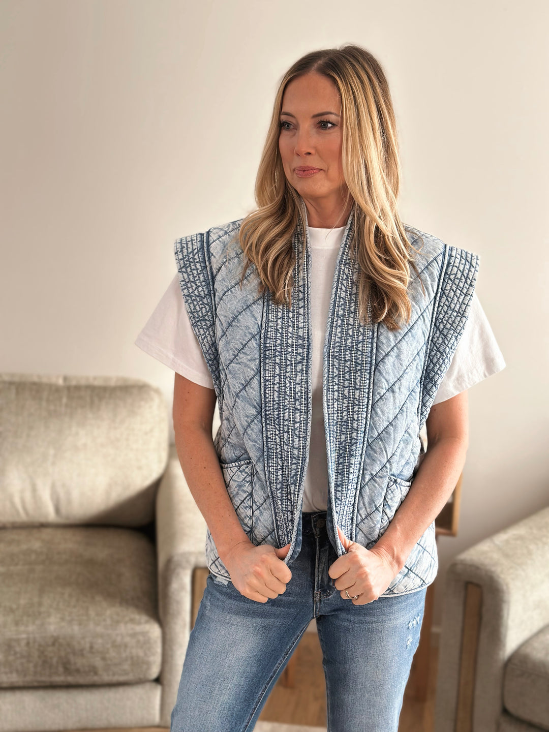 Evette Denim Vest