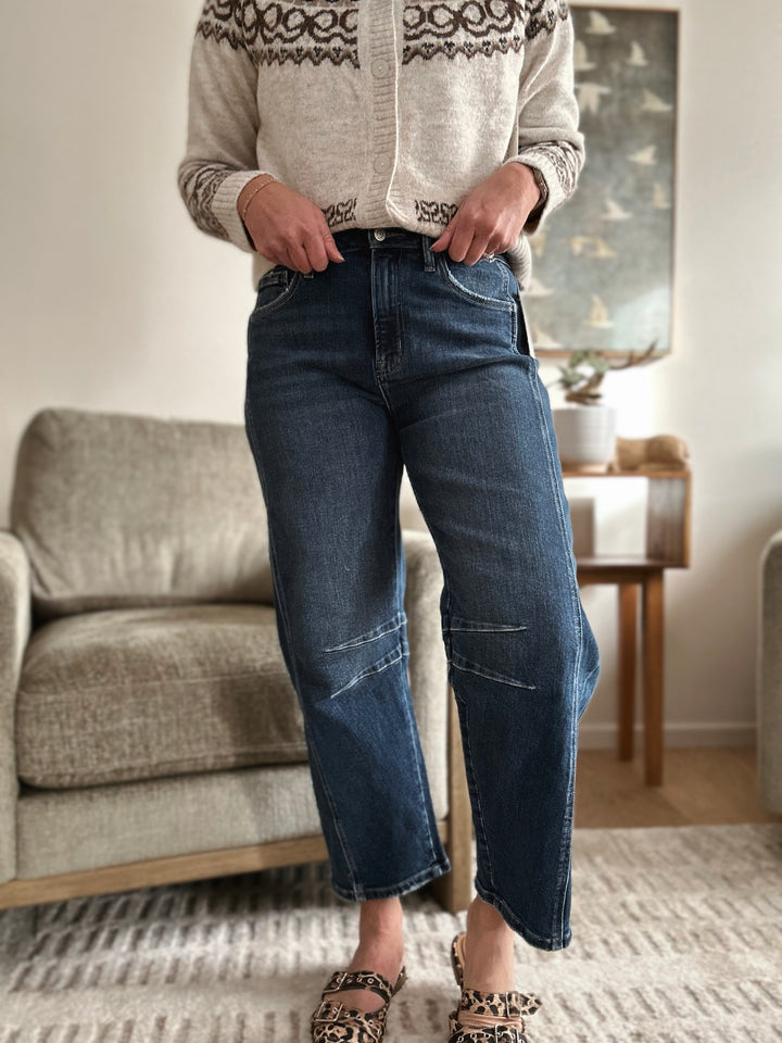 Nick Barrel Leg Jeans