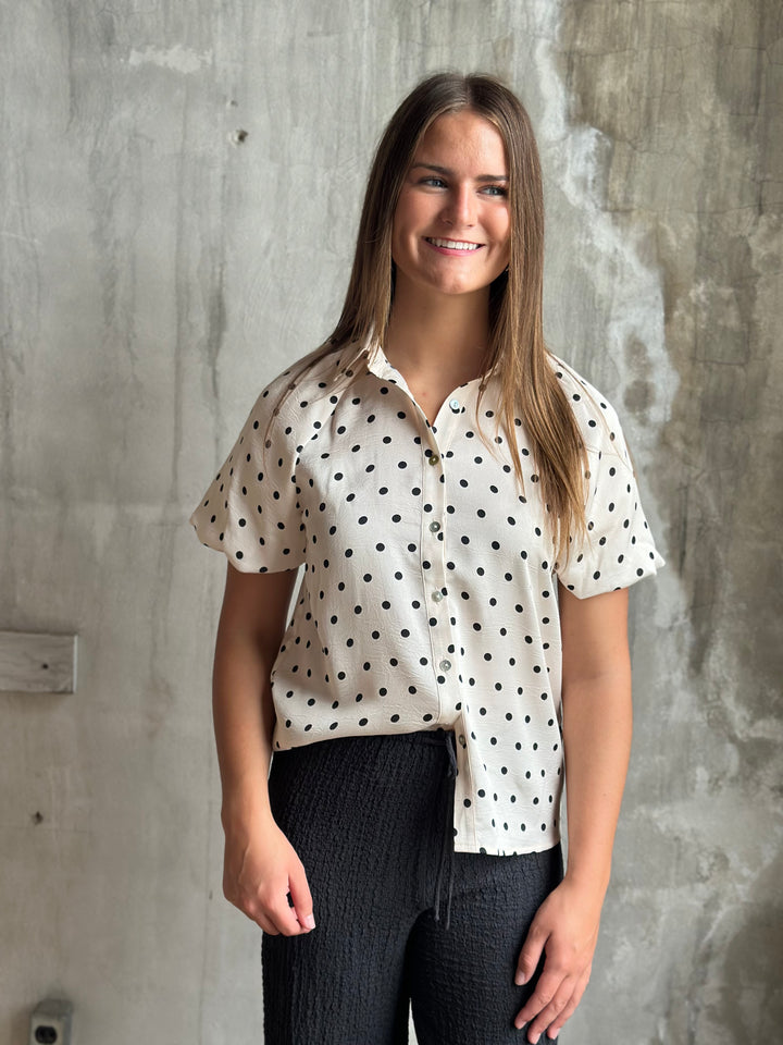 The Sabine Dot Blouse
