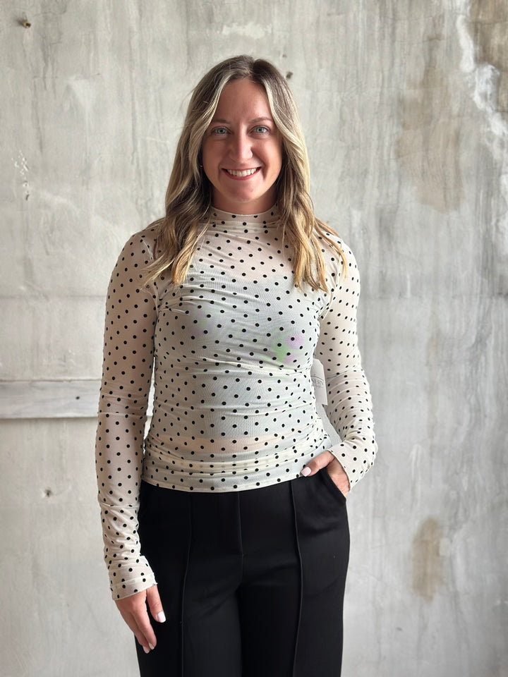 The Carrie Polka Dot Top