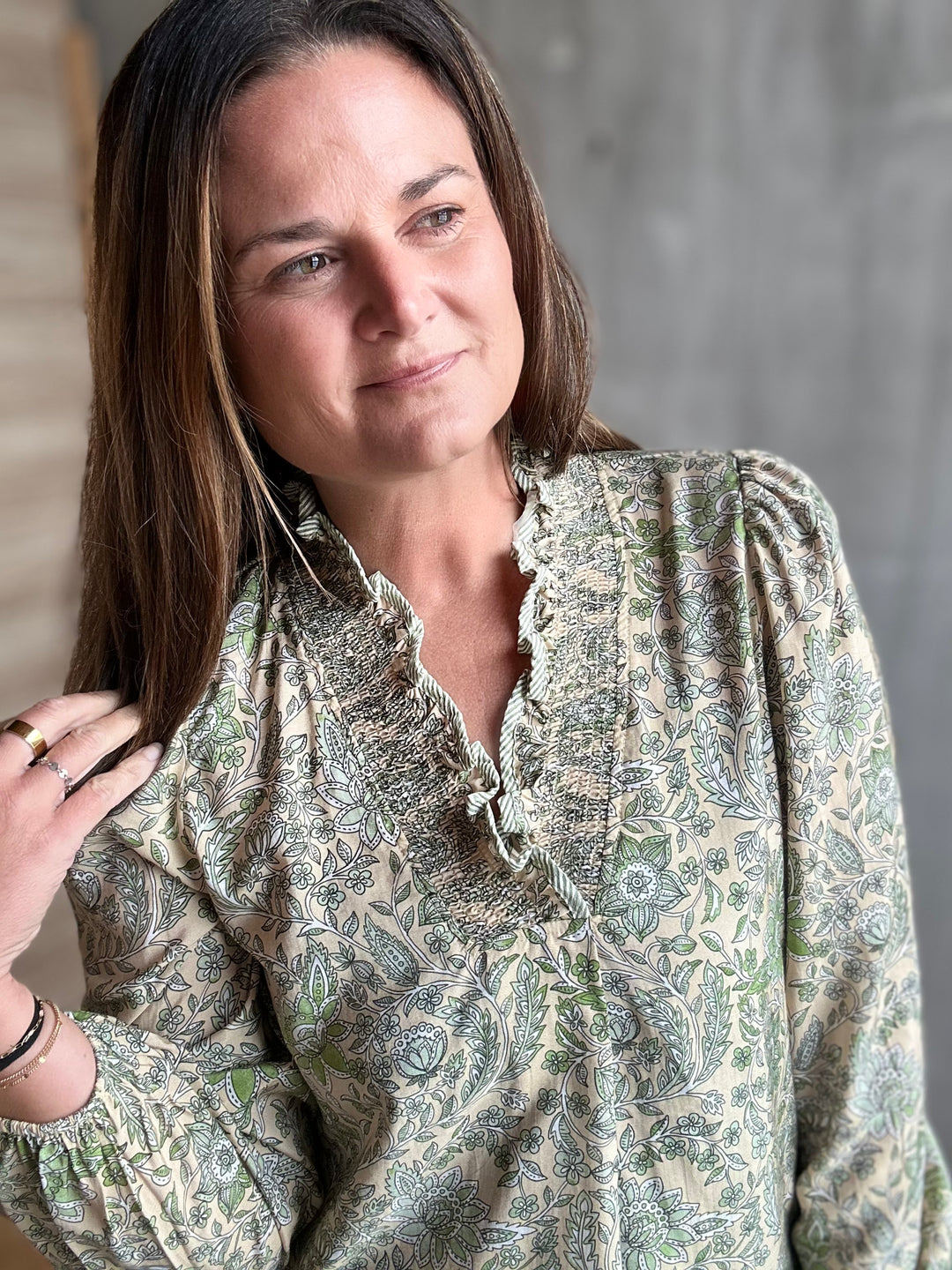 The Eliza Smocked Top