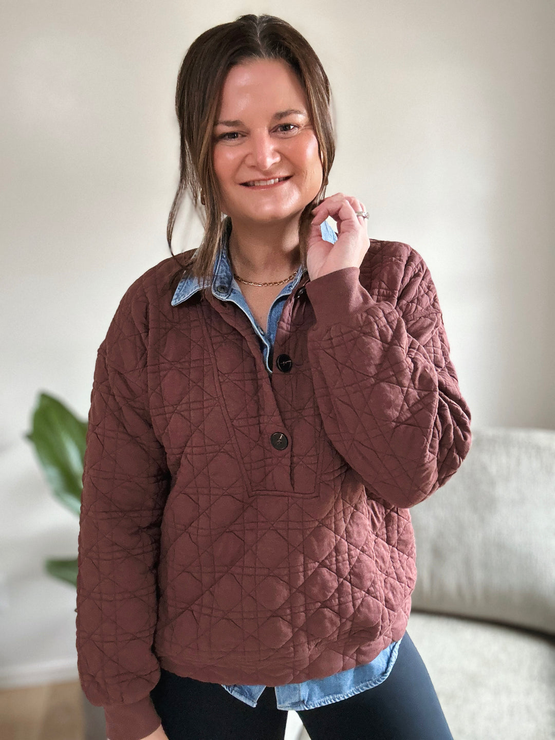 Mitchell Quilted Sweatshirt