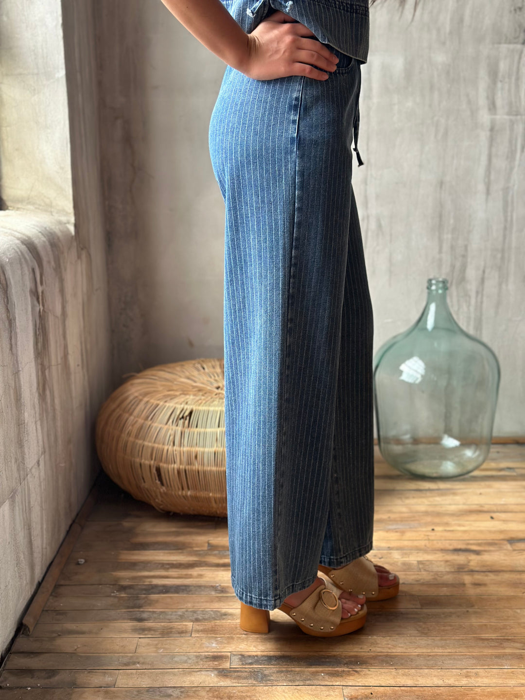 The Capri Stripe Jeans