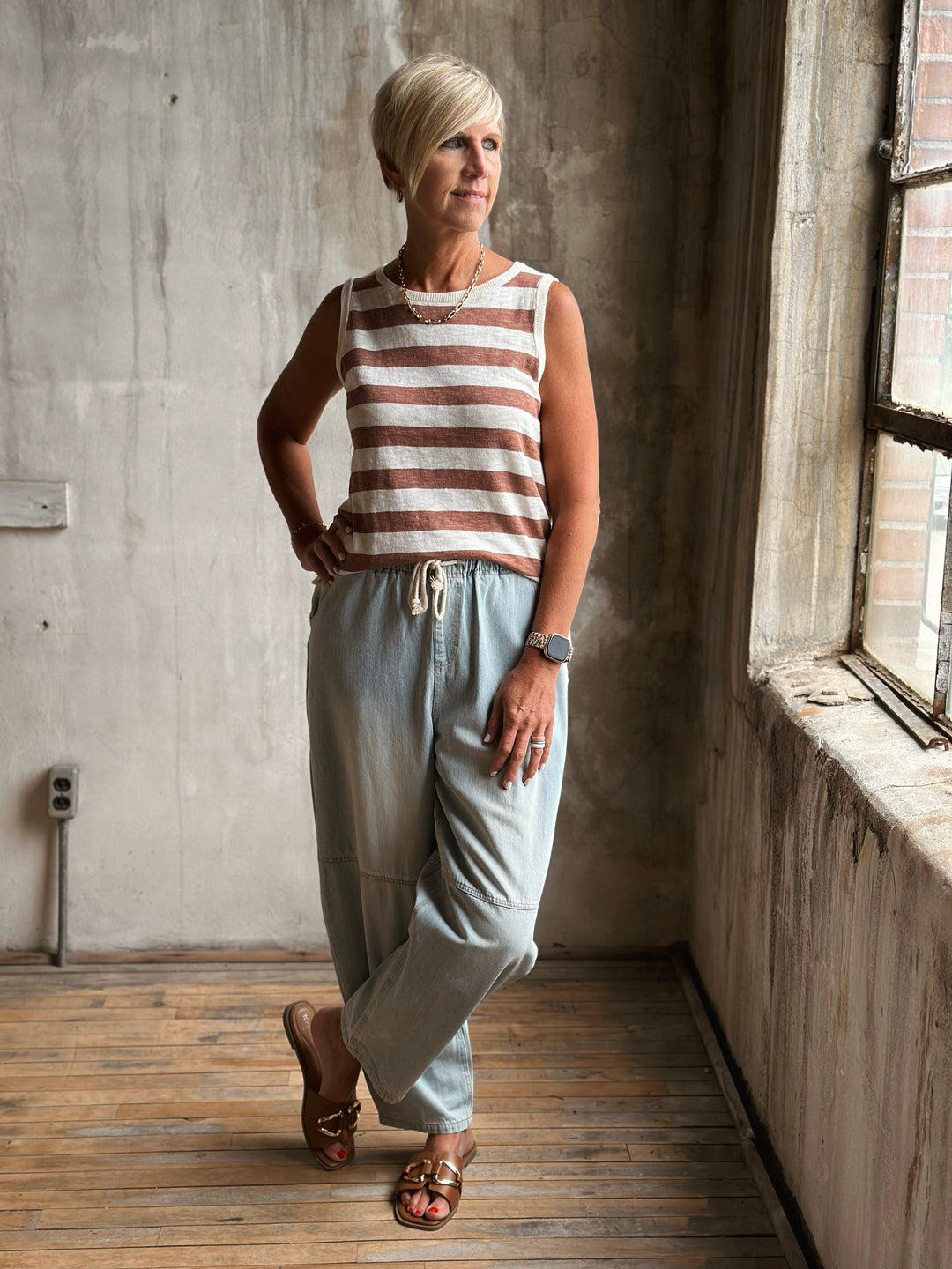 The Brinley Stripe Tank