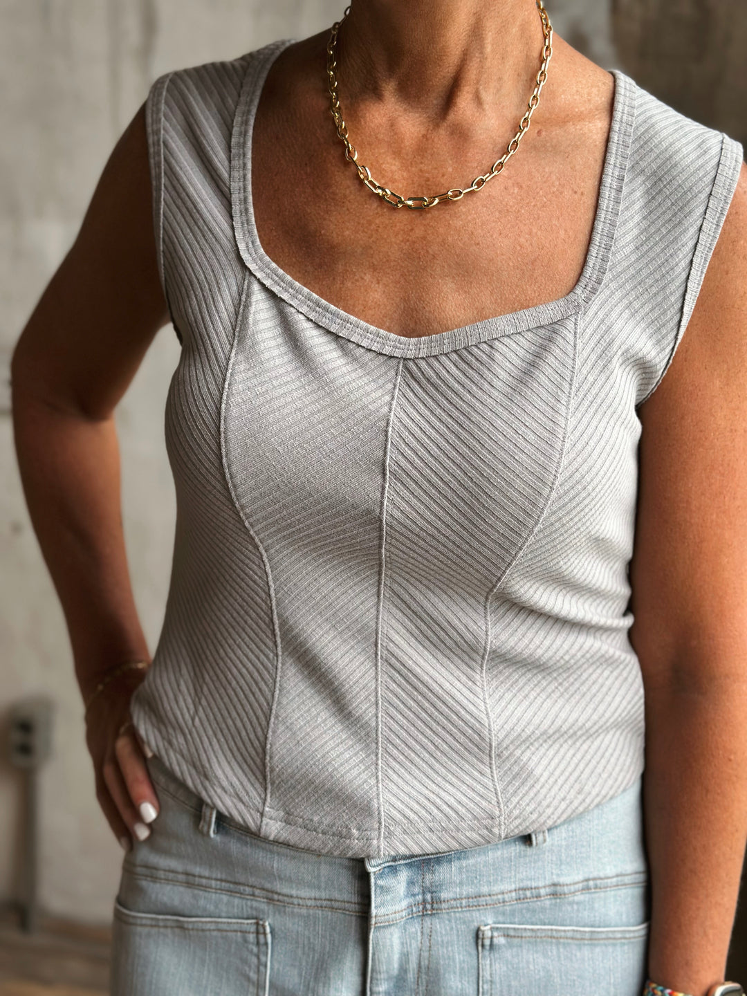 Adelle Sweetheart Tank