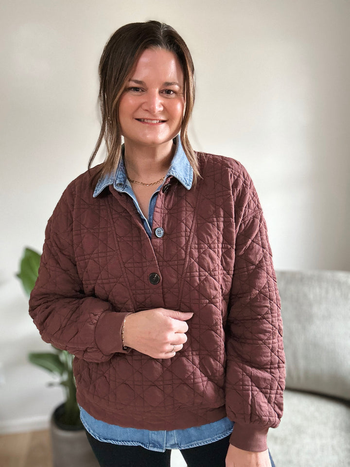 Mitchell Quilted Sweatshirt