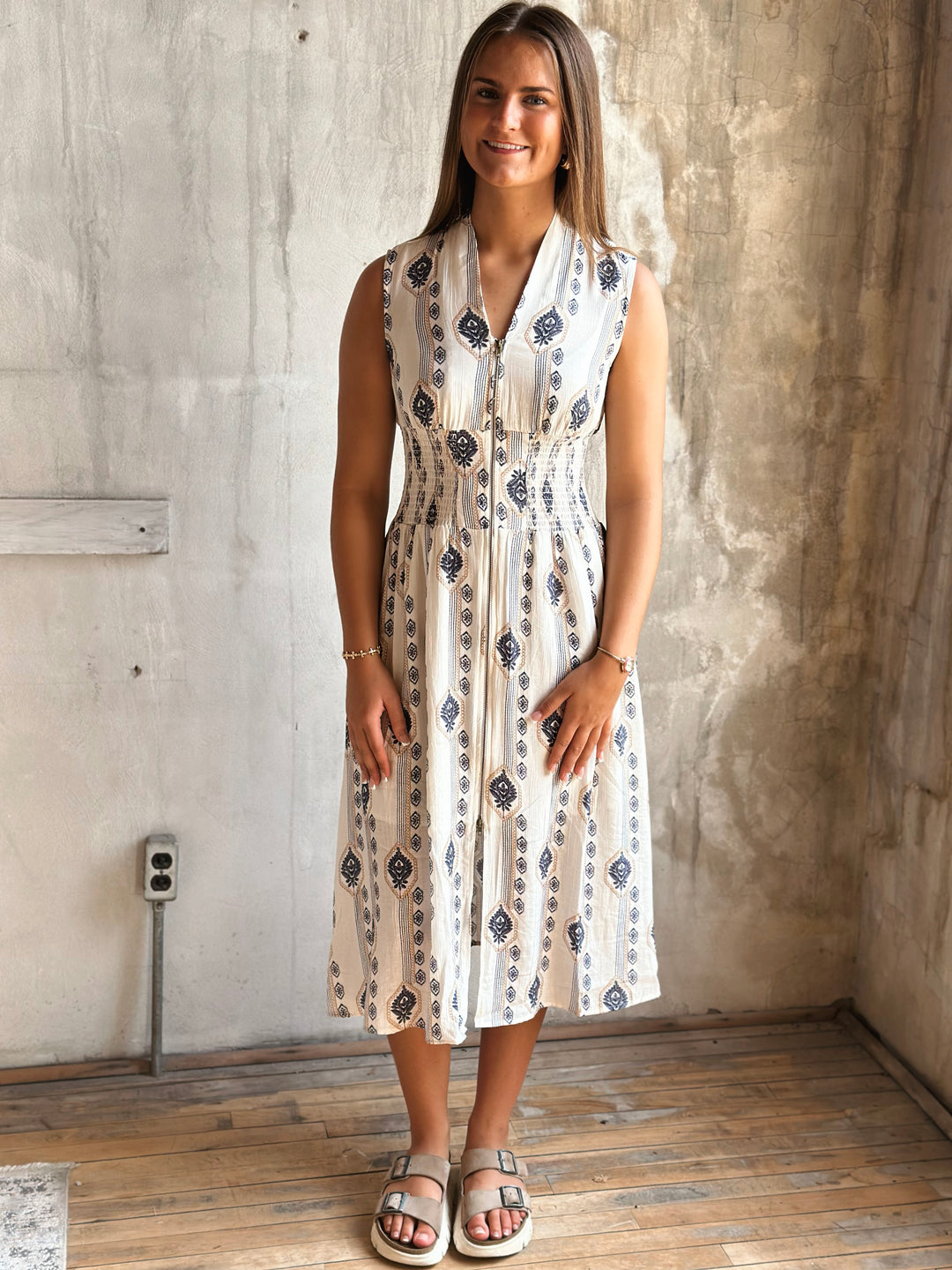 Lawson Printed Midi Dress