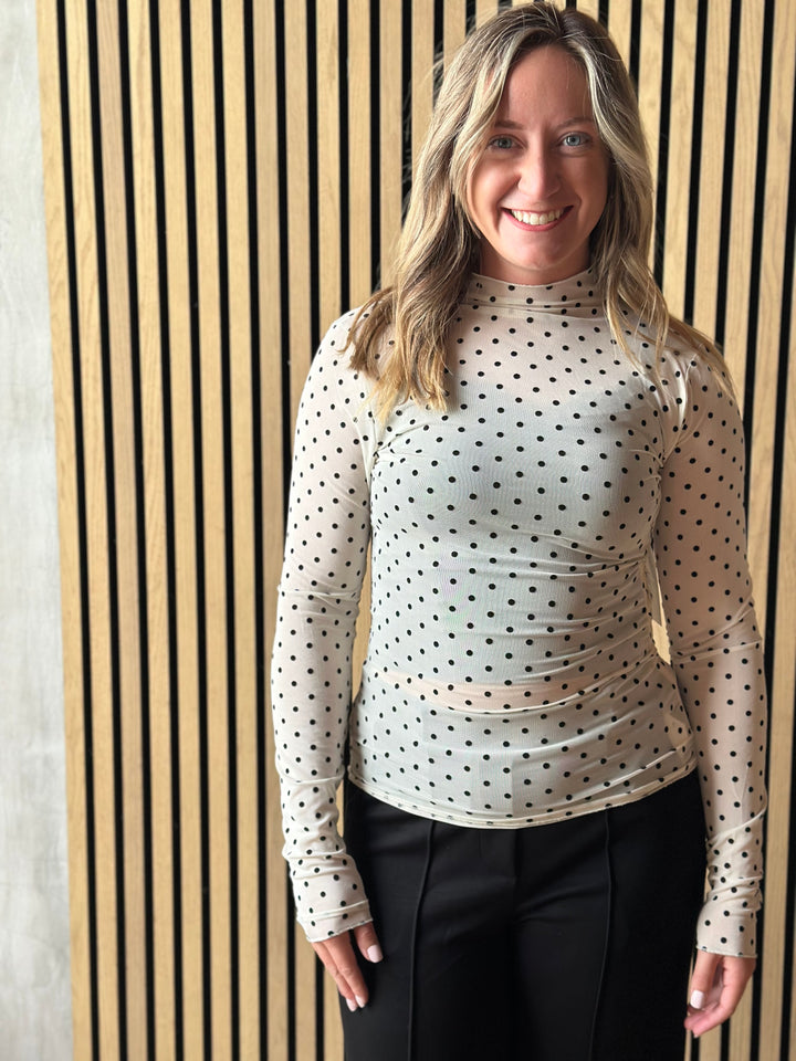The Carrie Polka Dot Top