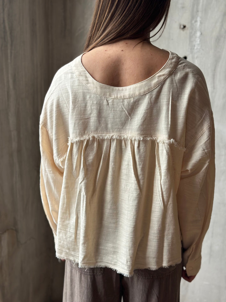 The Delia Lace Trim Top