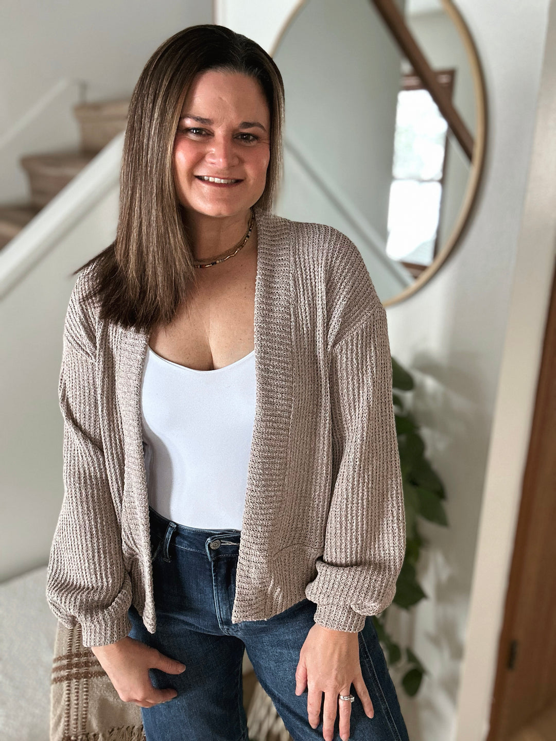 Calm Affects Cropped Cardigan