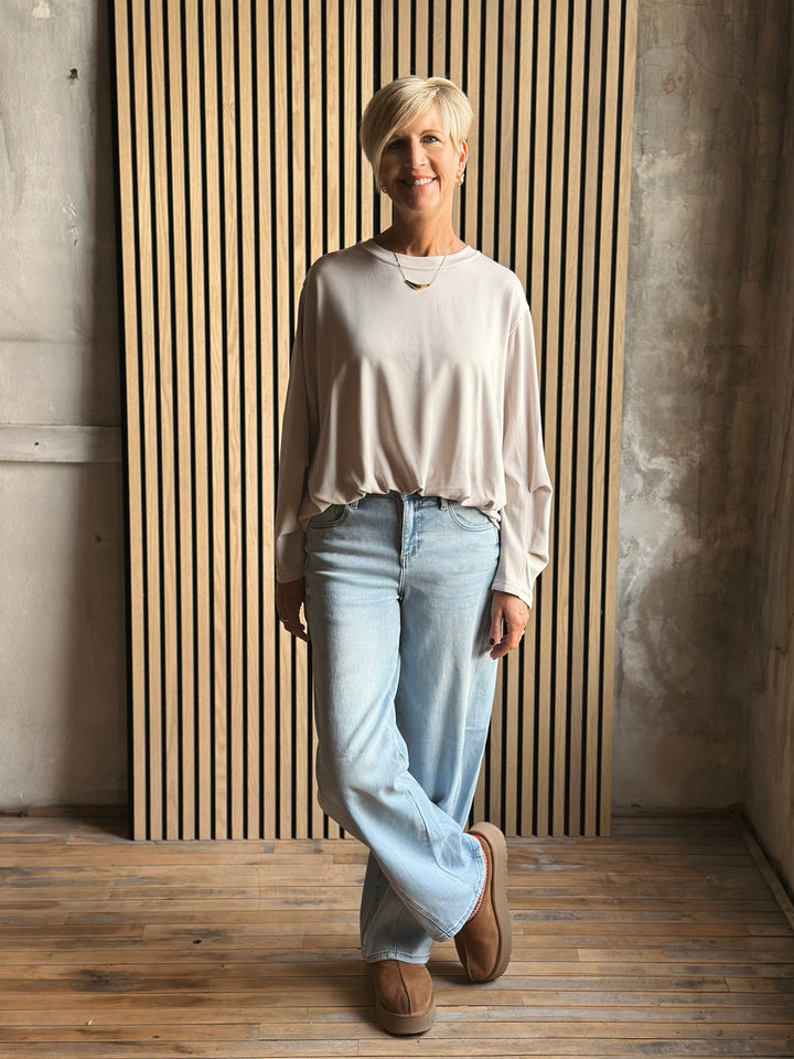 Manning Bubble Hem Top