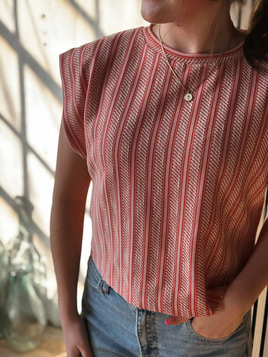 The Clean Lines Textured Top