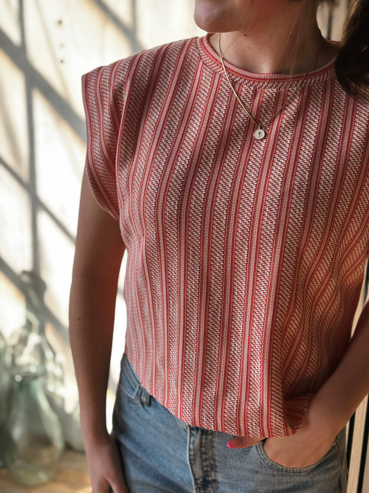 The Clean Lines Textured Top