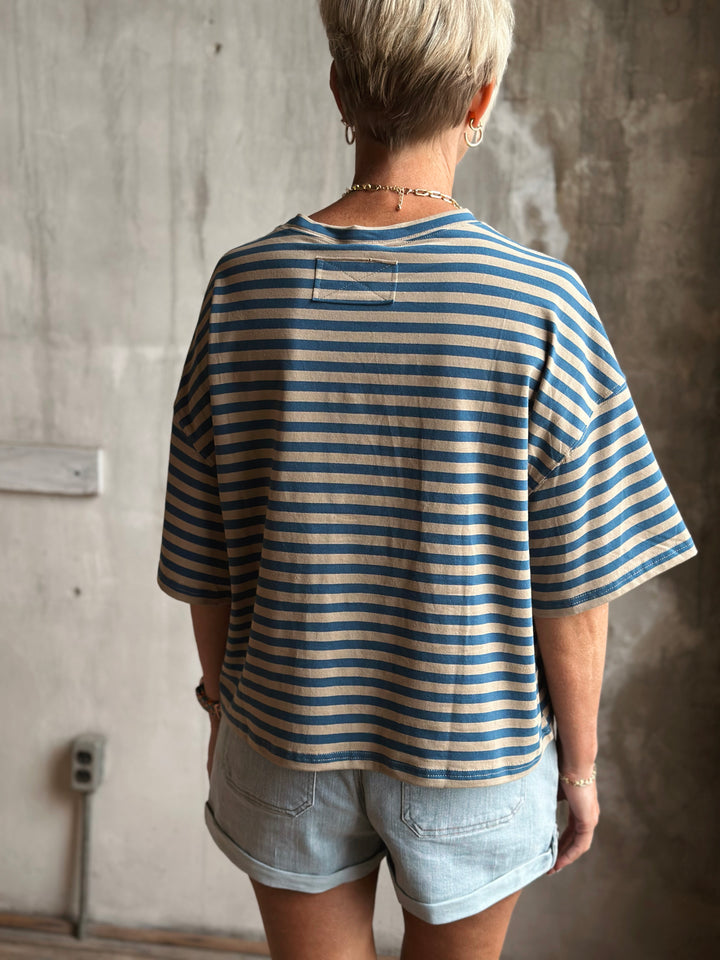 Tommy Oversized Stripe Tee