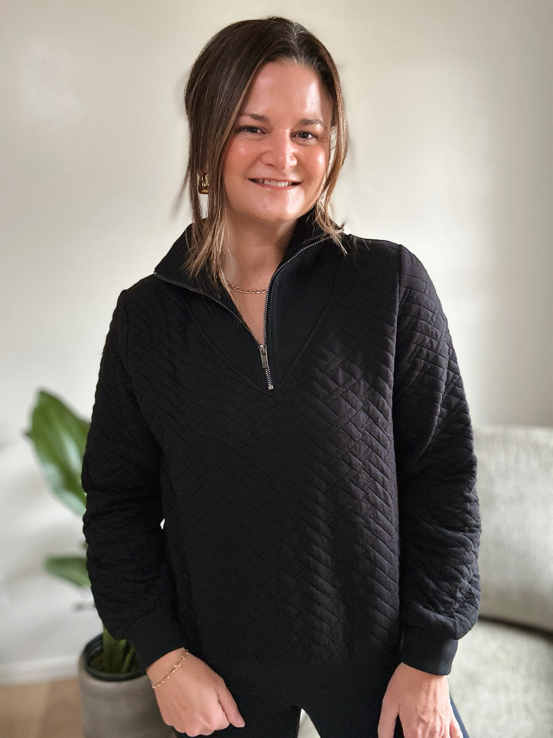 Gina Quilted Half Zip