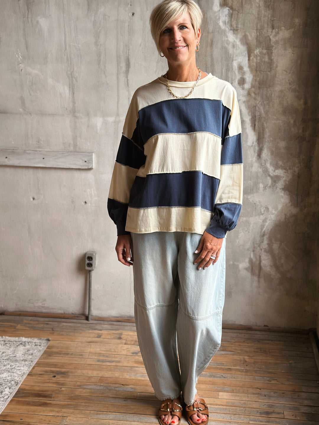 Apryl Striped Top