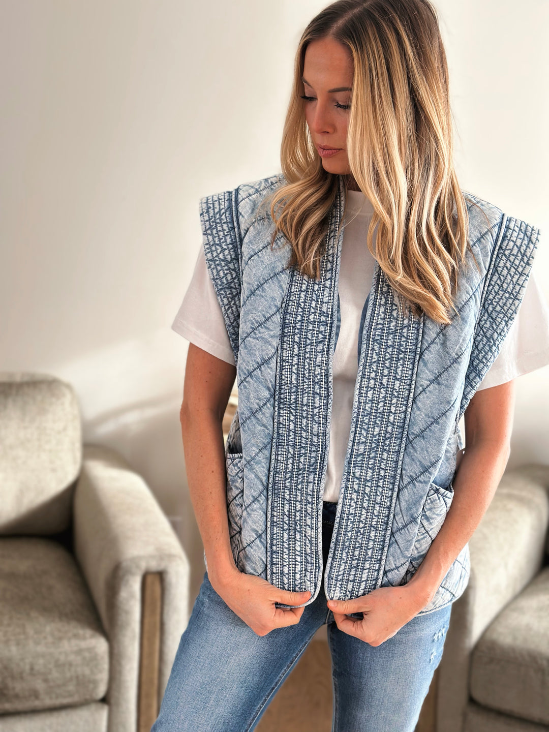 Evette Denim Vest