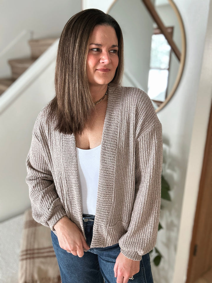 Calm Affects Cropped Cardigan