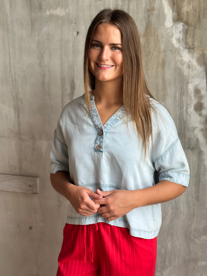 The Hollis Denim Top