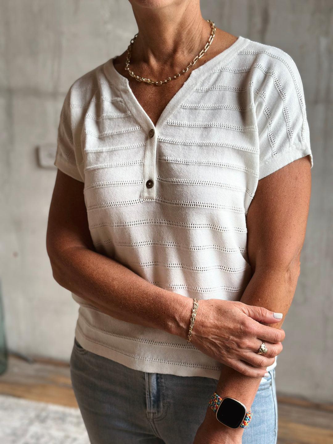 The Aveline Pointelle Top