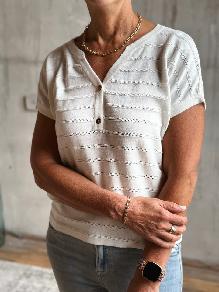 The Aveline Pointelle Top
