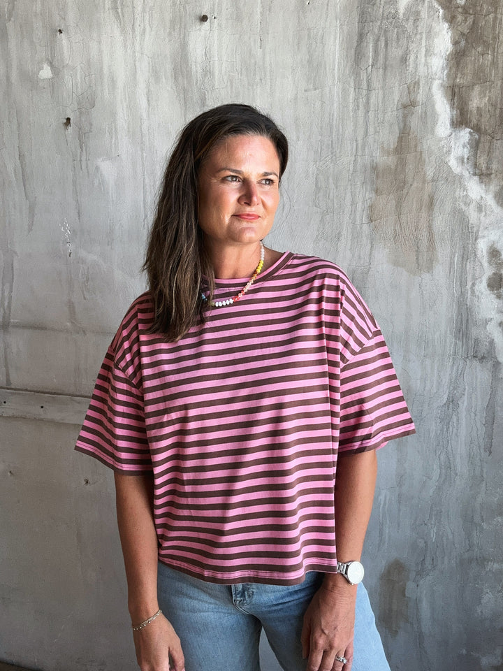 Tommy Oversized Stripe Tee