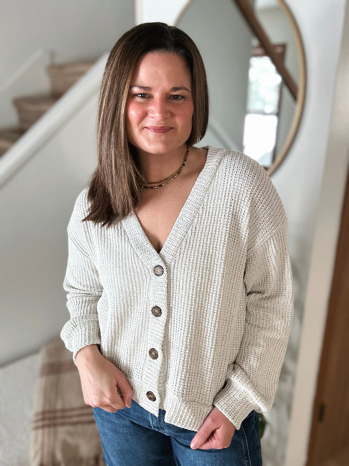 Soft Spoken Cropped Cardigan
