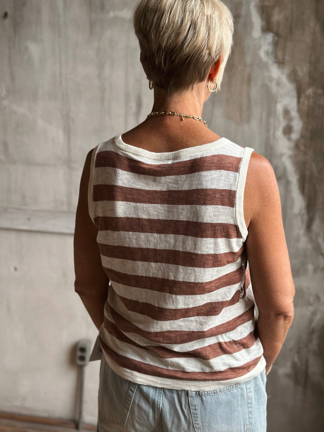 The Brinley Stripe Tank