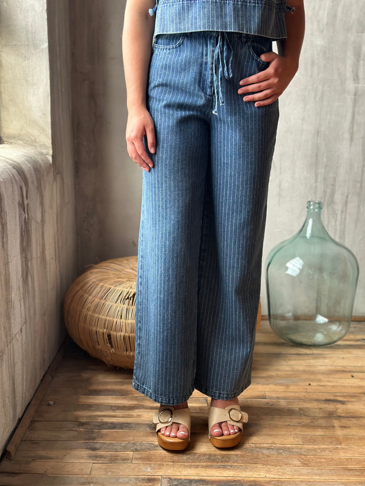 The Capri Stripe Jeans