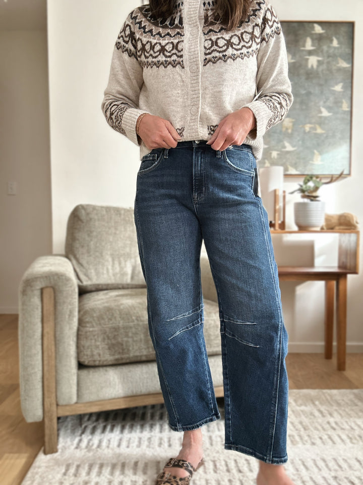 Nick Barrel Leg Jeans