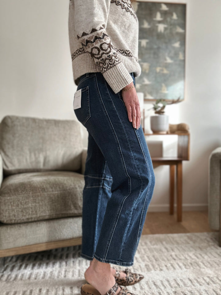 Nick Barrel Leg Jeans