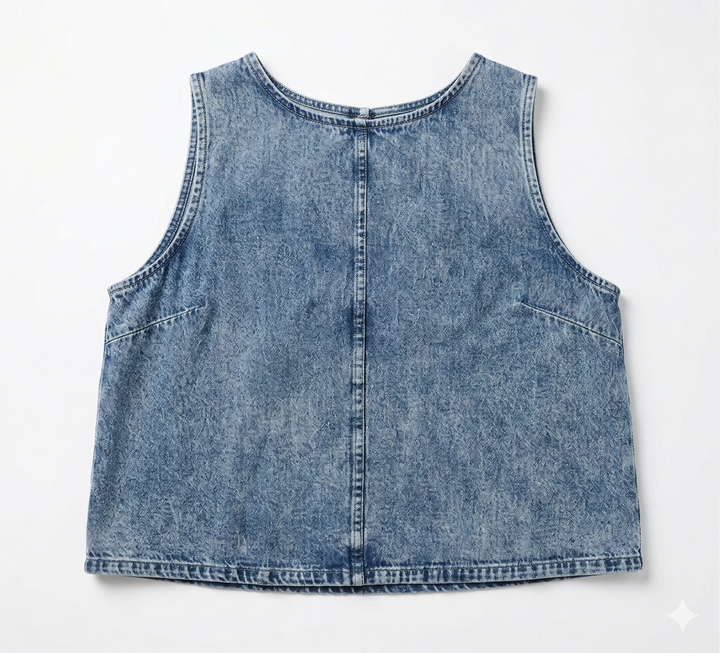 The Gentle Ease Denim Top