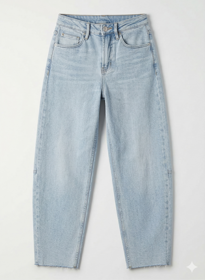 The Curve Appeal Barrel Jeans