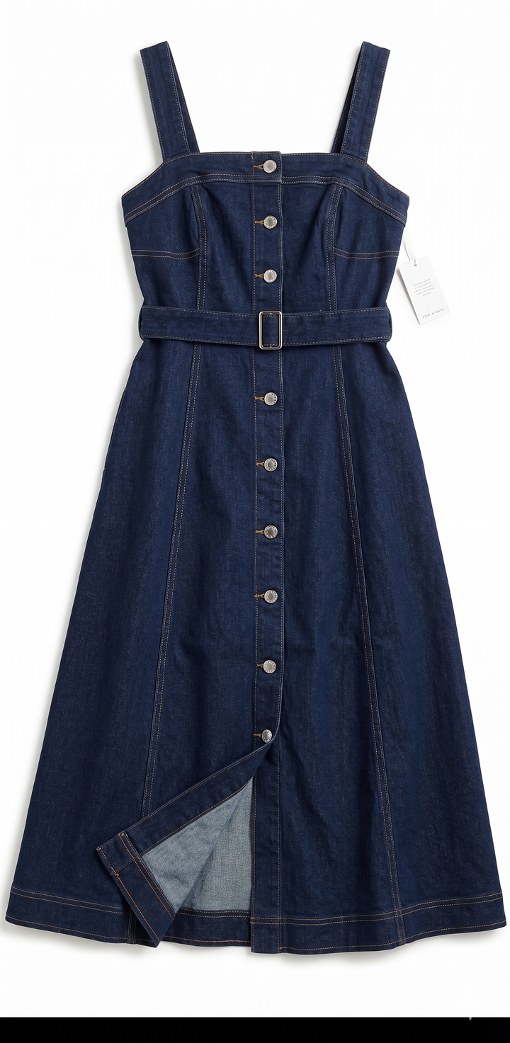 The Ellison Denim Midi Dress