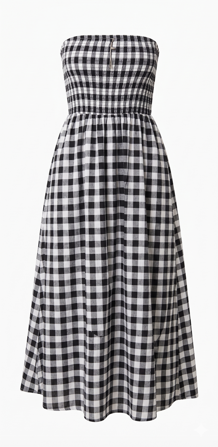 The Lennox Plaid Midi